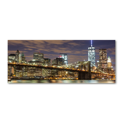 Quadro in vetro acrilico Ponte di Brooklyn