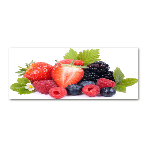 Quadro vetro acrilico Frutti di bosco