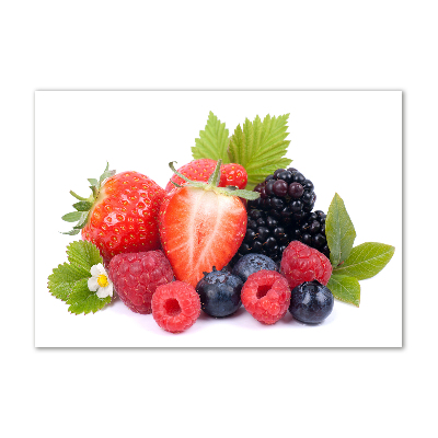 Quadro vetro acrilico Frutti di bosco