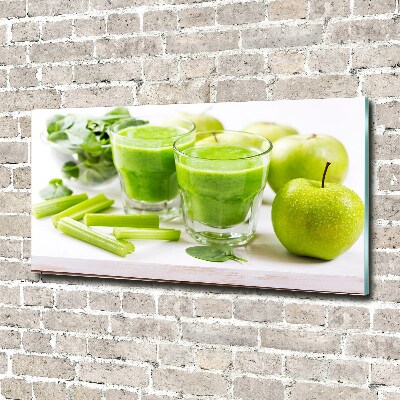 Quadro su vetro acrilico Cocktail verde