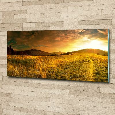 Quadro in vetro acrilico Panorama dei Monti Tatra