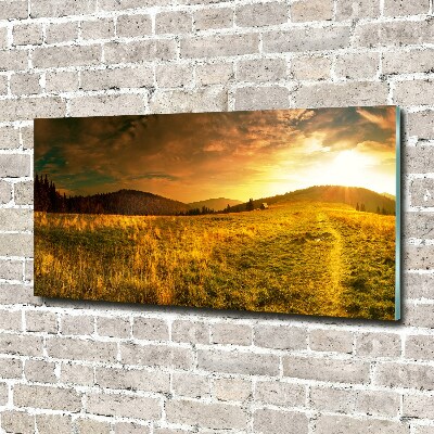 Quadro in vetro acrilico Panorama dei Monti Tatra