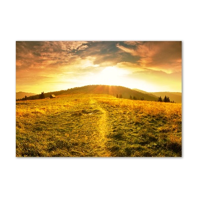 Quadro in vetro acrilico Panorama dei Monti Tatra