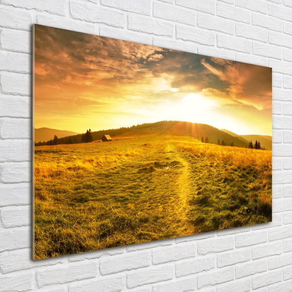 Quadro in vetro acrilico Panorama dei Monti Tatra