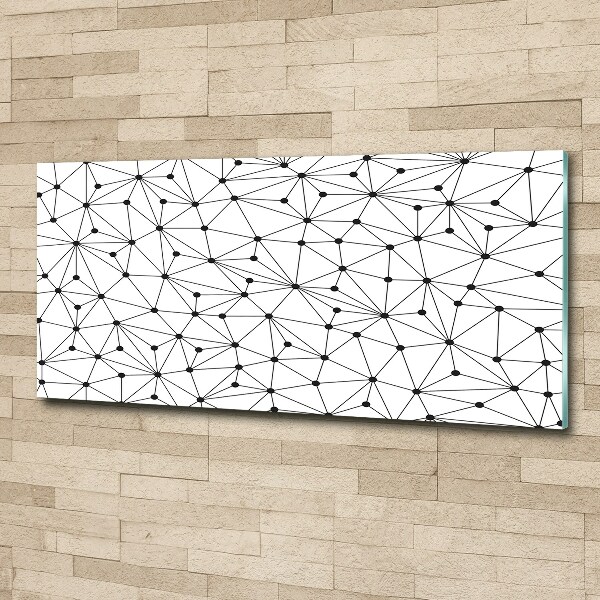 Quadro in vetro acrilico Linee e cerchi