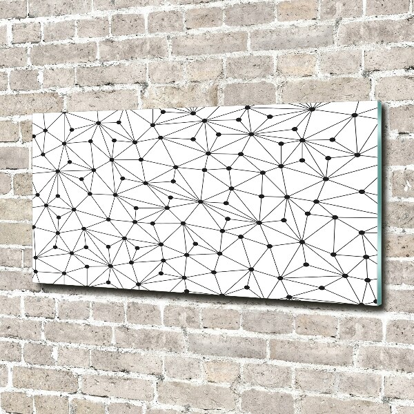 Quadro in vetro acrilico Linee e cerchi