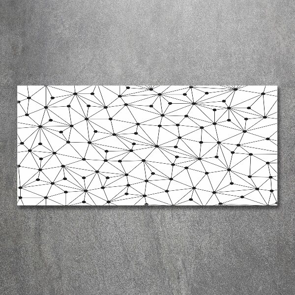 Quadro in vetro acrilico Linee e cerchi