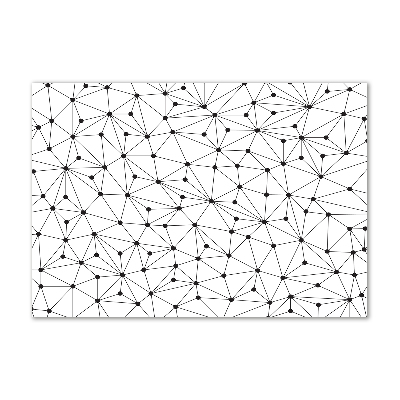 Quadro in vetro acrilico Linee e cerchi