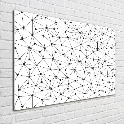 Quadro in vetro acrilico Linee e cerchi