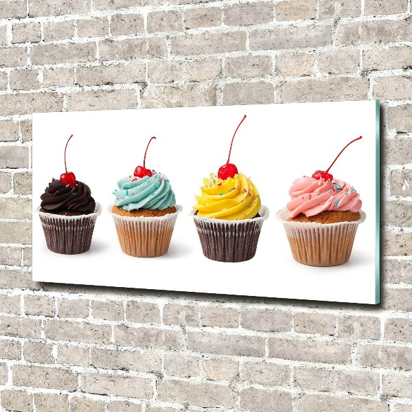 Quadro vetro acrilico Cupcakes