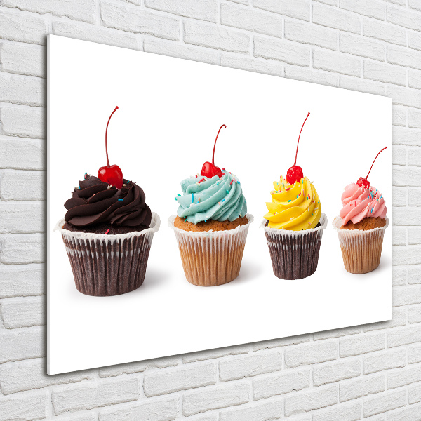 Quadro vetro acrilico Cupcakes
