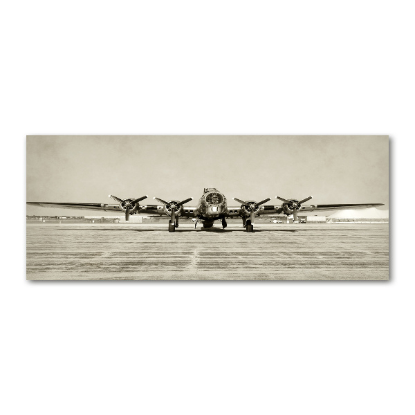 Quadro su vetro acrilico Vecchio bombardiere