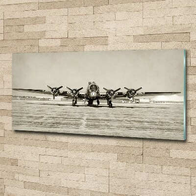Quadro su vetro acrilico Vecchio bombardiere