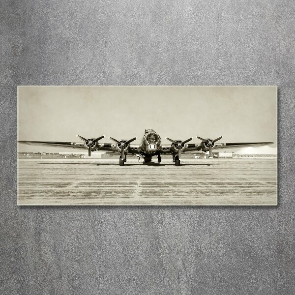 Quadro su vetro acrilico Vecchio bombardiere