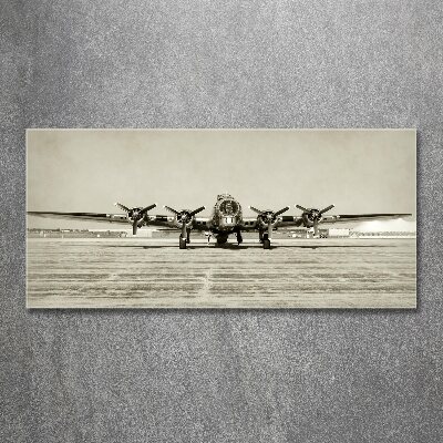 Quadro su vetro acrilico Vecchio bombardiere