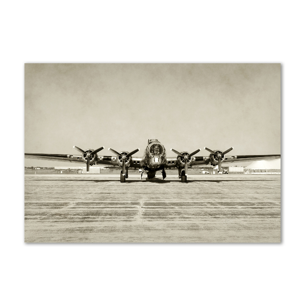 Quadro su vetro acrilico Vecchio bombardiere