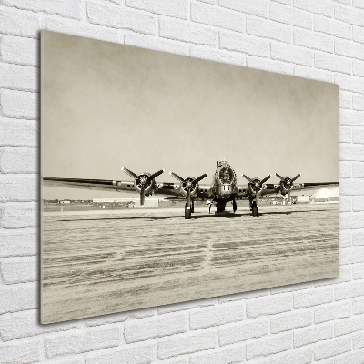 Quadro su vetro acrilico Vecchio bombardiere