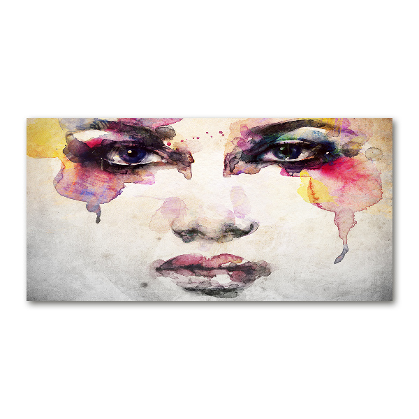 Quadro in vetro acrilico Ritratto di una donna