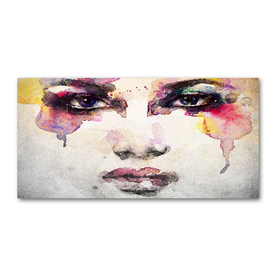 Quadro in vetro acrilico Ritratto di una donna