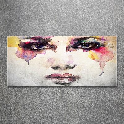 Quadro in vetro acrilico Ritratto di una donna