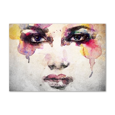 Quadro in vetro acrilico Ritratto di una donna