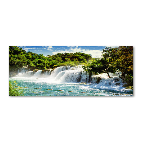 Quadro in vetro acrilico Cascata di Krka
