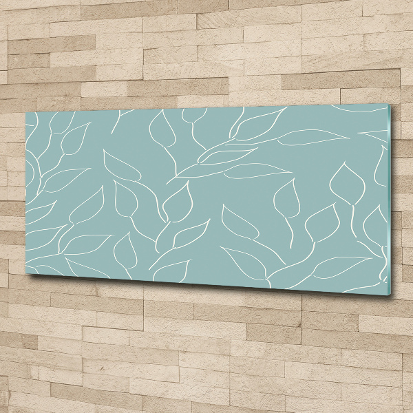 Quadro su vetro acrilico Motivo a foglie