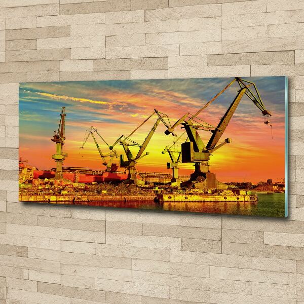 Quadro vetro acrilico Cantiere navale di Danzica