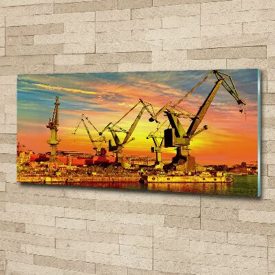 Quadro vetro acrilico Cantiere navale di Danzica