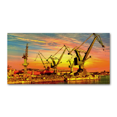 Quadro vetro acrilico Cantiere navale di Danzica