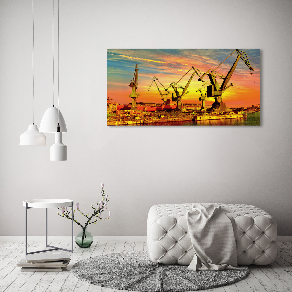 Quadro vetro acrilico Cantiere navale di Danzica