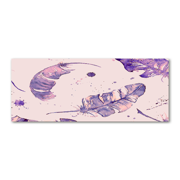 Quadro vetro acrilico Piume