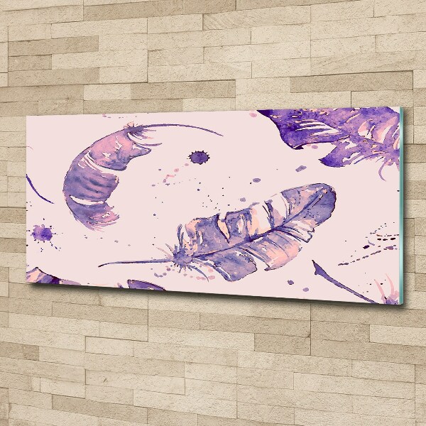 Quadro vetro acrilico Piume