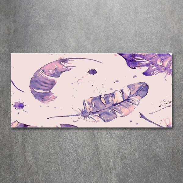 Quadro vetro acrilico Piume