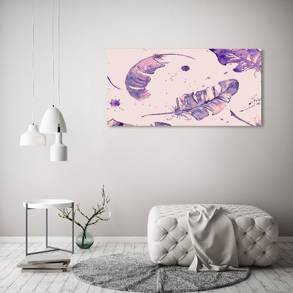 Quadro vetro acrilico Piume