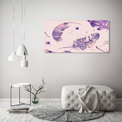 Quadro vetro acrilico Piume