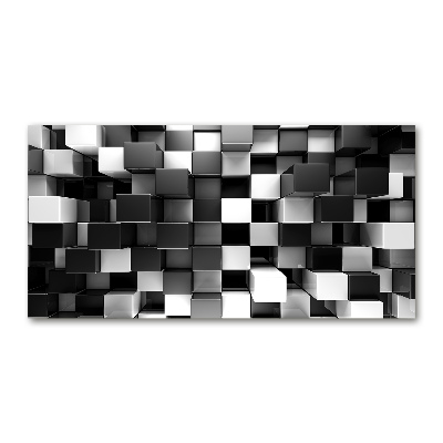 Quadro su vetro acrilico Astrazione cubica