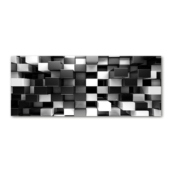 Quadro su vetro acrilico Astrazione cubica