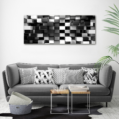 Quadro su vetro acrilico Astrazione cubica