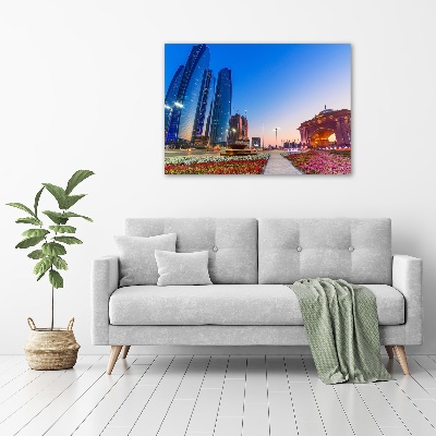 Quadro su vetro acrilico Le strade di Abu Dhabi