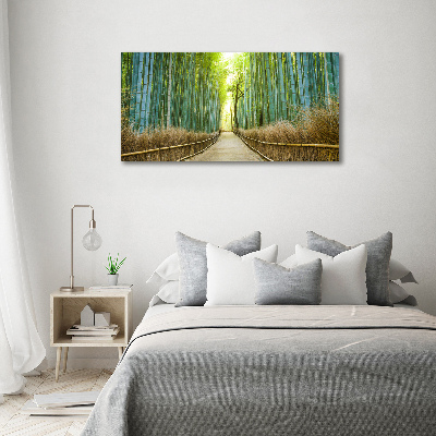 Quadro in vetro acrilico Foresta di bambù