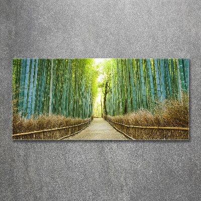 Quadro in vetro acrilico Foresta di bambù
