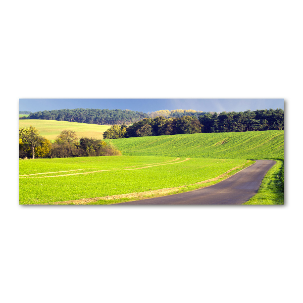 Quadro in vetro acrilico Strada sterrata