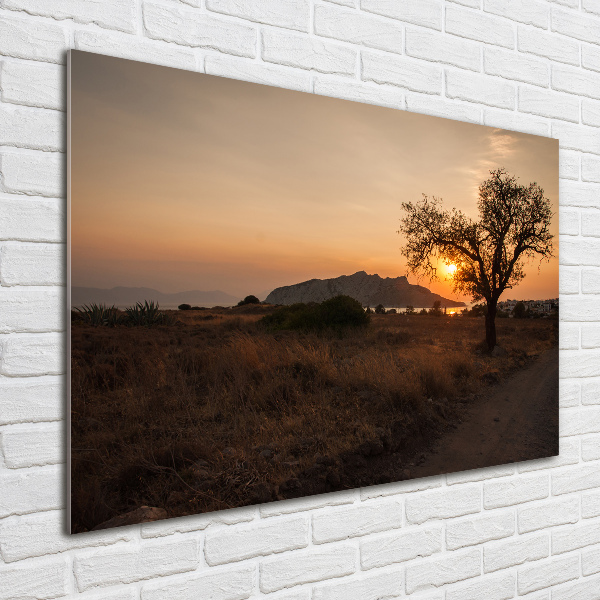 Quadro vetro acrilico Tramonto