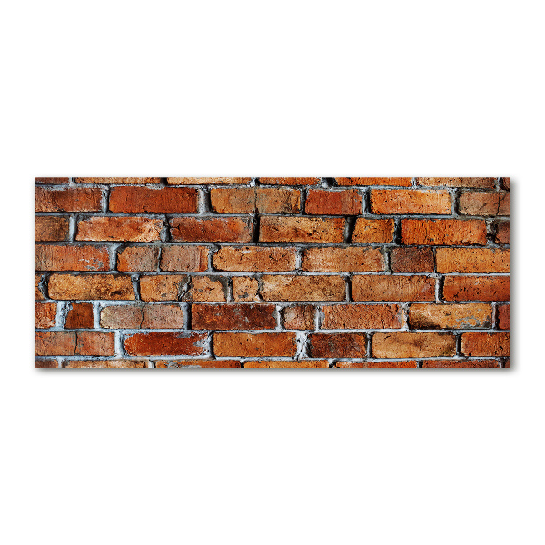 Quadro in vetro acrilico Muro di mattoni