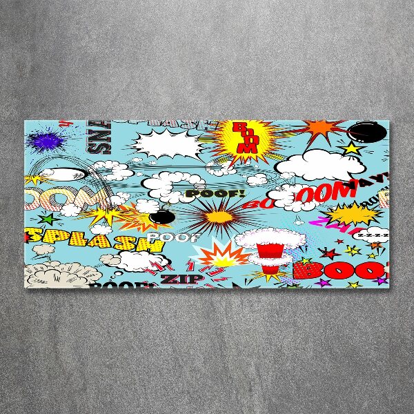 Quadro vetro acrilico Fumetti