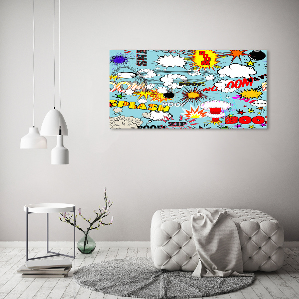 Quadro vetro acrilico Fumetti