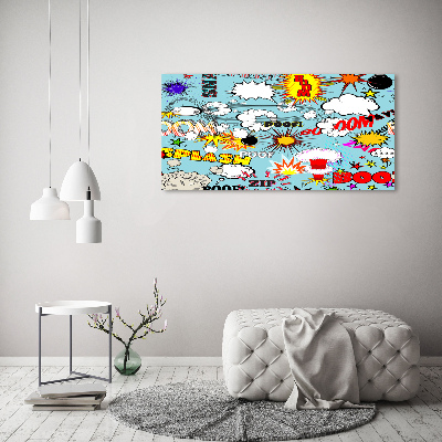 Quadro vetro acrilico Fumetti