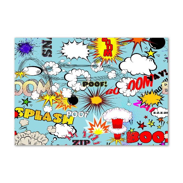 Quadro vetro acrilico Fumetti