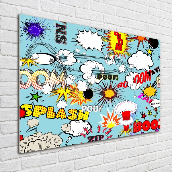 Quadro vetro acrilico Fumetti